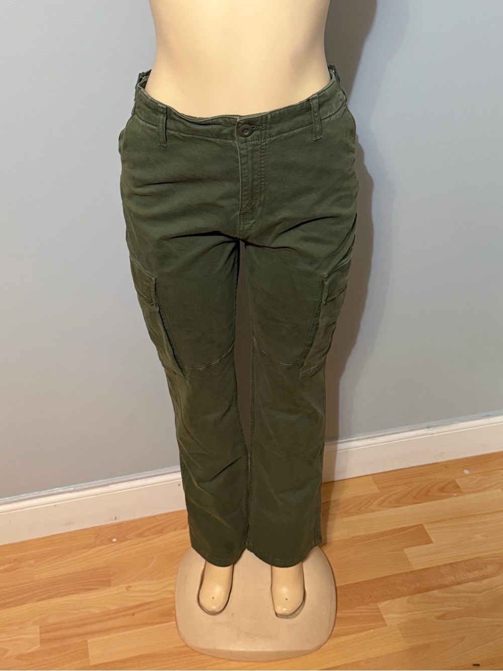 Good American Olive Green Cargo Pants